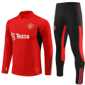 Pikkukuva 1 / 2: 23-24 Uusi Manchester Unitedin pitkähihainen puoli vetoketjullinen treenipuku aikuisille ja lapsille, setti, punainen-Xin red 18