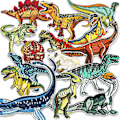 Miniatyrbillede 1 af 5: Strygemærker, 15 stk. dinosaur strygemærker til tøj, påsy mærker til t-shirt denimjakke - Xin 0 0