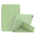 Miniatyrbillede 1 af 5: Magnetisk Absorption Origami Smart TPU + PU Læder Tablet Cover til iPad mini (2021)-Xin Green