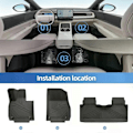 Miniatyrbillede 3 af 5: Kompatibel med Xpeng G6 Bilmåtter Bagagerumsbakke TPE 3D Xiaopeng Fodmåtte Vandtæt Lugtfri Bakkessæt SORT-xindaren 3pcs floor mats
