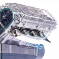 Miniatyrbild 3 av 5: DIY Mini V8 Motormodell Kit Arbetande Miniatyr Motor Silver js-Xin