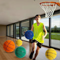 Miniatyrbild 3 av 5: The Handleshh Tysta Basketbollar Portabla Mjuka Studsbollar för Inomhusaktiviteter-xindaren Orange 18cm
