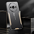 Miniatyrbilde 3 av 4: Blade Series TPU Hybrid Metall Telefondeksel-Xin Gold For Xiaomi Redmi A3 4G