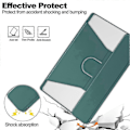 Miniatyrbilde 5 av 5: Beskyttelsesdeksel for Lenovo Tab M11 (xiaoxin Pad 11 2024) PU + akryl nettbrettstativ beskyttelsesdeksel med bluetooth-tastatur - Xin Dark green Style F Lenovo Tab M11 (Xiaoxi