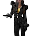 Miniatyrbild 1 av 5: Vintervarma Skidkläder för Kvinnor - Utomhussportsbyxor Vattentät Jumpsuit - Xin Black Xl