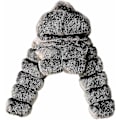 Miniatyrbillede 1 af 4: Faux Fur Pels Dame med Hætte Cropped Bubble Frakker Fleece Kort Varm Jakker Plus Size Vinterfrakker til Kvinder-Xin Dark Gray X-Large