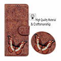 Miniatyrbillede 5 af 5: for Honor Magic 5 Lite 5G / X40 5G/X9a 5G Sommerfugl Print Fuld Beskyttelse Cover Læder Wallet Stand Telefon Case-Xin Brown