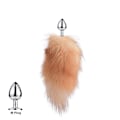 Miniatyrbild 1 av 5: Svansplugg Rävsvans Katt Små Rekvisita Äkta Hår Liten Svans Avtagbar Hundleksak Sp-Xin Floating Golden Fox M