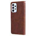 Miniatyrbillede 3 af 5: Læderetui til Samsung Galaxy A23 /Galaxy M23/Galaxy F23-Xin Brown