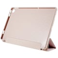 Miniatyrbilde 2 av 5: For Lenovo Tab M10 Plus (3. generasjon) Tri-fold Stativ PU Lær + Silikon Beskyttelsesdeksel Nettbrett Anti-fall Støtsikkert Skall-Xin Pink