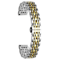 Miniatyrbillede 1 af 3: Til Garmin Lily 2 Urrem 7 Perle 14mm Rustfrit Stål Udskiftningsrem - Xin Silver Gold