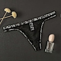 Miniatyrbillede 4 af 5: Herre Underbukser Blondekant Åndbart Mesh Hurtigtørrende Lav Talje Tætsiddende Sømløs Fugttransporterende Herre Trusser Herretøj-Xin Black 3XL