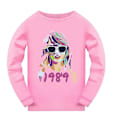Miniatyrbild 2 av 5: Taylor Swift Långärmad Pyjamas Pyjamas Set Barn Pjs Sovkläder Nattkläder Swiftie Fans Present-xindaren Pink 9-10 Years