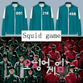 Miniatyrbilde 3 av 5: Unisex Squid Game Sportsdrakt 001 456 218 067 Herre- og damekostyme for rollespill - Xin No.456 3XL