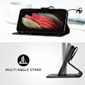 Miniatyrbillede 4 af 5: Etui Kompatibelt med iPhone 8 Plus / iPhone 7 Plus Cover Magnetisk Flip Wallet Læder Kompatibelt med iPhone 8 Plus / iPhone 7 Plus Cover-xindaren Black