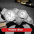 Miniatyrbild 4 av 5: 12 14 16 18 20mm infällbart klockarmband i rostfritt stål infällbart klockarmband metall elastiskt band-Xin Silver 20mm