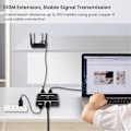 Miniatyrbild 3 av 5: 5-ports Gigabit Ethernet-switch med USB-strömkabel, 1000 Mbps Ethernet-delare 1 till 4 ut, för Cat 5/5E/6/7/8-Xin