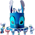 Miniatyrbillede 5 af 5: 10 STK Lilo og Stitch kagepynt børnefødselsdag kagedekoration Lilo og Stitch tema festartikler-Xin