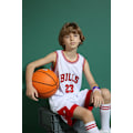 Pikkukuva 3 / 5: Michael Jordan #23 Chicago Bulls Koripallopaita Set Lapset Nuorten Puku W Valkoinen - Täydellinen Valkoinen-Xin White L (140-150CM)