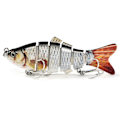 Miniatyrbild 5 av 5: Robot Simbad 10cm Multi-sektion Fiskebete med 6 Krokar, Livsliknande Hårdbete - Xin T