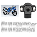Pikkukuva 4 / 5: TPS Kaasuläpän Asentoanturi 13550 13D60 Moottoripyörän Osien Korvaus Suzuki GSX600F GSX750F GSF1200 SV1000S-Xin