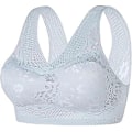 Miniatyrbilde 1 av 5: Ortopedisk BH for kvinner, anti-henge-BH for eldre kvinner, holdningskorrigerende BH, pustende push-up BH-Xin Grey X-Large