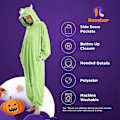 Miniatyrbild 5 av 5: Vuxen Onesie Pyjamas Djur Onesie Halloween Kostym Julpyjamas Onesie-Xin Mike Wazowski Small