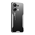Pikkukuva 1 / 4: Blade-sarjan TPU Hybrid Metal -puhelinkotelo - Xin Silver For Xiaomi Redmi Note 13 4G