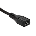Miniatyrbild 5 av 5: Micro USB Hona till Hane Data Synk Förlängningskabel för Samsung Huawei-Xin 5M