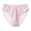 Pikkukuva 1 / 5: Miesten Wet Look Kiiltonahkaiset Alushousut Joustavalla Vyötärönauhalla Tankotanssiin -xindaren Pink L