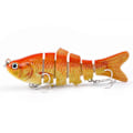 Miniatyrbild 1 av 5: Robot Simbad 10cm Multi-sektion Fiskebete med 6 Krokar, Livsliknande Hårdbete - Xin M