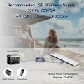 Miniatyrbilde 3 av 5: Kompatibel med Starlink Mini USB C til DC Strømkabel PD-20V Type-C Inngang til DC Hann Utgang Vanntett Erstatningskabel-xindaren 5 m