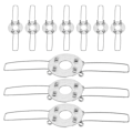 Miniatyrbillede 3 af 5: 10 stk. Lampeklokke-Fjederklips Lampeklokke-Adapter Lysekrone Lampeklokke DIY Fjederklips - Xin
