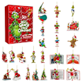 Miniatyrbilde 2 av 5: 2024 Julekalender med 24 gaver, Grinch juleutklipp-Xin