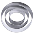 Miniatyrbillede 1 af 5: 4/6/8 Tommer Rund Kageform Rustfrit Stål Bageudstyr Kage Ring Sæt Biscuit Cutter Engelsk Muffins-Xin
