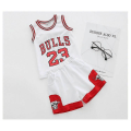 Miniatyrbillede 2 af 2: 23 Michael Jordan Bulls Basketball Trøjer Shorts Dragter Hvid-Xin white 140cm