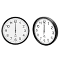 Miniatyrbilde 2 av 3: Automatisk Tidssynkronisering Wifi Veggklokke 12 Tommer-Xin Silver 12 Inch-1pcs