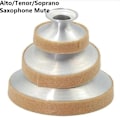 Miniatyrbilde 3 av 5: Saksofon demper lyddemper aluminiumslegering alt tenor diskant treblåseinstrument tilbehør mini saksofonentusiaster saksofon demper lyddemper verktøy-Xin Soprano Sax