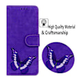 Miniatyrbild 5 av 5: för Honor Magic 5 Lite 5G / X40 5G/X9a 5G Fjärilstryck Fullt Skydd Läder Plånbok Ställ Telefonfodral-Xin Purple