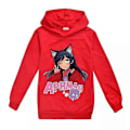 Miniatyrbild 2 av 3: Ny Pojkar Flickor Casual Långärmad Hoodie Aphmau Barn Huvtröja Tröjor Toppar Present-Xin Red 3-4Years