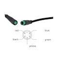 Miniatyrbillede 5 af 5: S866 Elektrisk Cykel LCD Display E-cykel Elektrisk Scooter Display Meter Kontrolpanel med Vandtæt Stik-Xin