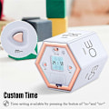 Miniatyrbild 3 av 5: Hexagon Flip Timer med Mute & Alarmfunktion - Kökstimer Enkelt att Använda - Tidshantering Pomodoro-Xin