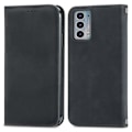 Pikkukuva 2 / 4: Yhteensopiva Motorola Edge 20:n kanssa Retro-tyylinen, nahkamainen, magneettinen, vaakasuora läppäkotelo jalustalla, korttipaikoilla ja lompakolla - xindaren Black