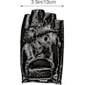 Miniatyrbillede 2 af 5: Mænds Fingerløse PU Læderhandsker Kørsels Handsker Steampunk Gothic Halvfinger - Xin