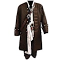 Pikkukuva 2 / 2: Pirates of the Caribbean Cosplay -asu, elokuva Jack Sparrow Cosplay kokonainen asu, klubi Halloween-juhlat, esitysasuste, korkea laatu - Xin M
