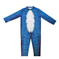 Miniatyrbilde 4 av 6: Sonic the Hedgehog Cosplay-kostyme for barn, gutter og jenter - Heldrakt + maske + hansker 10-14 år = EU 140-164 - Perfekt heldrakt + hette + hansker-Xin Jumpsuit+huva+handske 5-6 år = EU 110-116