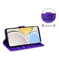 Miniatyrbillede 3 af 5: for Honor Magic 5 Lite 5G / X40 5G/X9a 5G Sommerfugl Print Fuld Beskyttelse Cover Læder Wallet Stand Telefon Case-Xin Purple