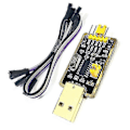 Miniatyrbilde 4 av 5: 1 stk. Kompatibel med CH340G RS232 USB til TTL Konverter Modul UART Seriell Port STC Nedlaster-xindaren
