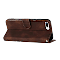 Miniatyrbilde 2 av 5: Etui Kompatibelt med iPhone 8 Plus / iPhone 7 Plus Deksel Magnetisk Flip Lommebok Lær Kompatibelt med iPhone 8 Plus / iPhone 7 Plus Deksel-xindaren Brown