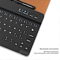 Miniatyrbilde 5 av 5: for Samsung Galaxy Z Fold 6 Tastatur og Mus, Oppgradert Bærbar Magnetisk Bluetooth-Tastatur med Læretui og Kapasitiv Penn-Xin Brown